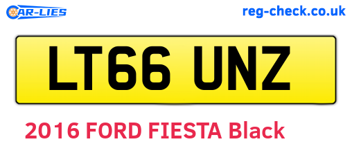 LT66UNZ are the vehicle registration plates.