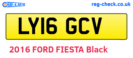 LY16GCV are the vehicle registration plates.