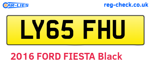 LY65FHU are the vehicle registration plates.