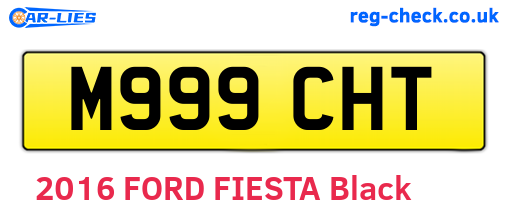 M999CHT are the vehicle registration plates.