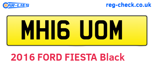 MH16UOM are the vehicle registration plates.