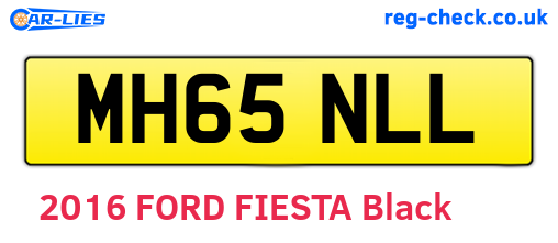MH65NLL are the vehicle registration plates.