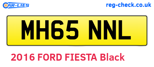 MH65NNL are the vehicle registration plates.
