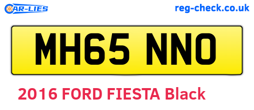 MH65NNO are the vehicle registration plates.