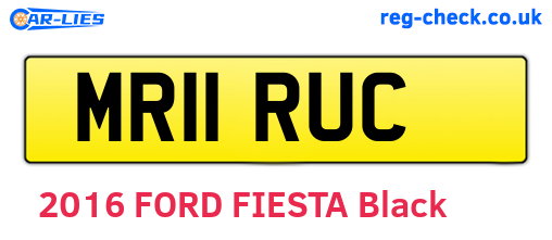 MR11RUC are the vehicle registration plates.