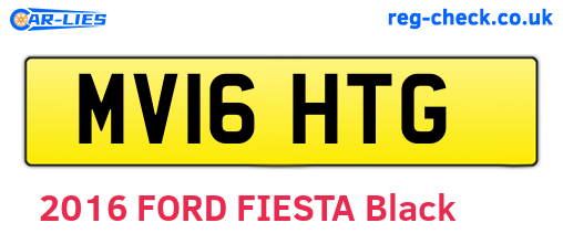 MV16HTG are the vehicle registration plates.