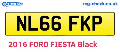 NL66FKP are the vehicle registration plates.