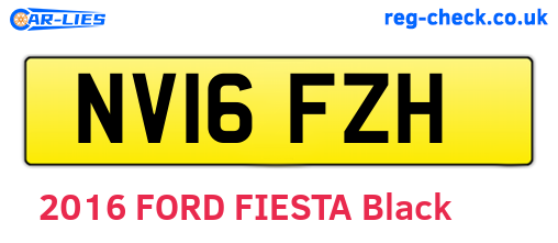 NV16FZH are the vehicle registration plates.