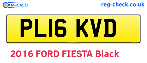 PL16KVD are the vehicle registration plates.