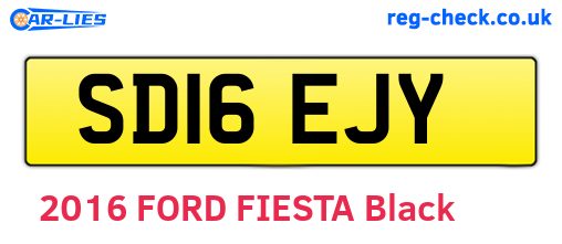 SD16EJY are the vehicle registration plates.