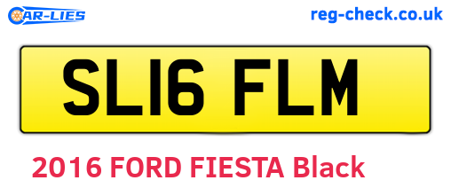 SL16FLM are the vehicle registration plates.