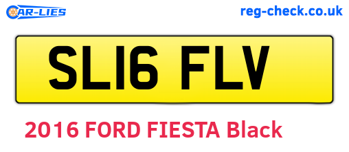 SL16FLV are the vehicle registration plates.