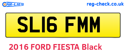 SL16FMM are the vehicle registration plates.