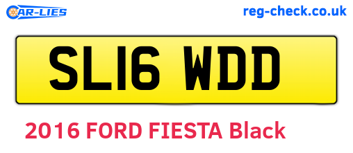 SL16WDD are the vehicle registration plates.