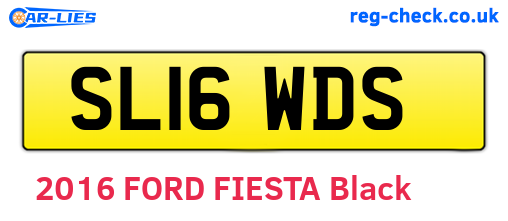 SL16WDS are the vehicle registration plates.