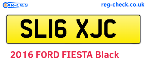 SL16XJC are the vehicle registration plates.