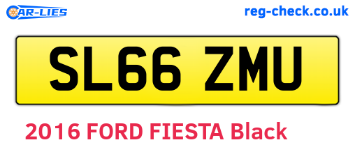 SL66ZMU are the vehicle registration plates.