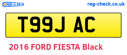 T99JAC are the vehicle registration plates.