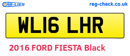 WL16LHR are the vehicle registration plates.