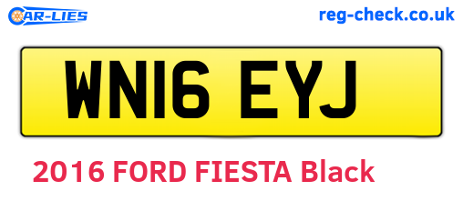 WN16EYJ are the vehicle registration plates.