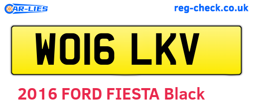 WO16LKV are the vehicle registration plates.