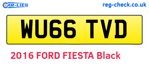 WU66TVD are the vehicle registration plates.
