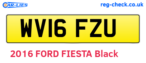 WV16FZU are the vehicle registration plates.