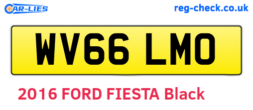 WV66LMO are the vehicle registration plates.