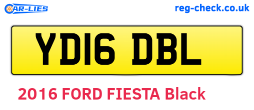 YD16DBL are the vehicle registration plates.