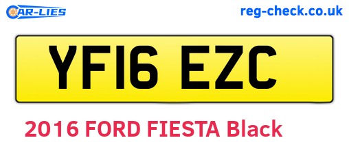 YF16EZC are the vehicle registration plates.