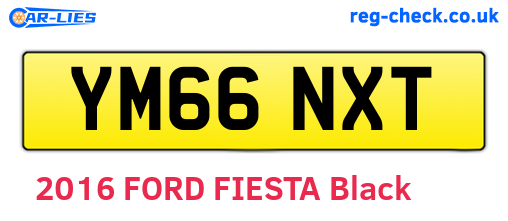 YM66NXT are the vehicle registration plates.