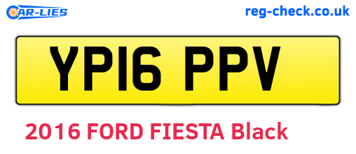 YP16PPV are the vehicle registration plates.