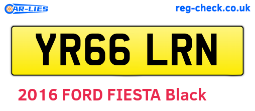 YR66LRN are the vehicle registration plates.