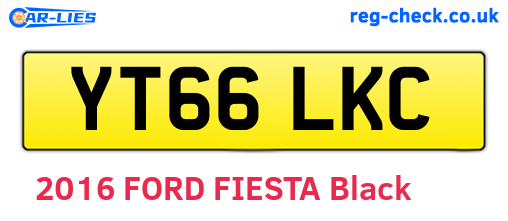 YT66LKC are the vehicle registration plates.