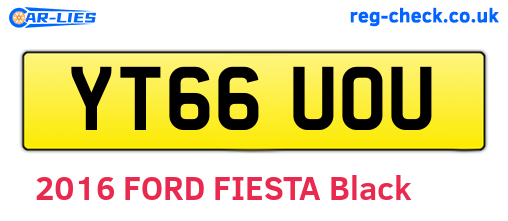YT66UOU are the vehicle registration plates.