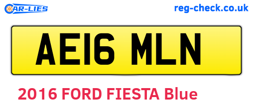 AE16MLN are the vehicle registration plates.