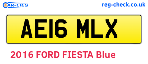 AE16MLX are the vehicle registration plates.