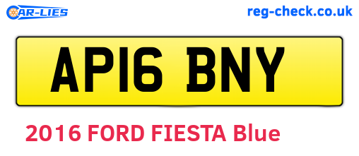 AP16BNY are the vehicle registration plates.