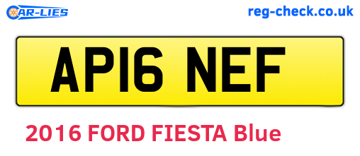 AP16NEF are the vehicle registration plates.