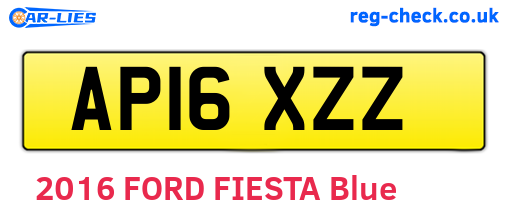 AP16XZZ are the vehicle registration plates.