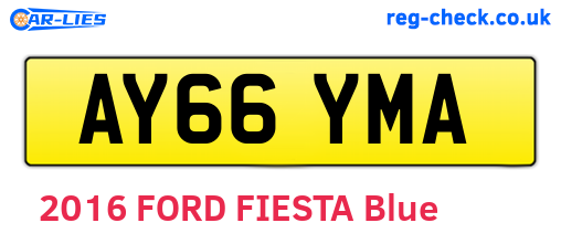 AY66YMA are the vehicle registration plates.