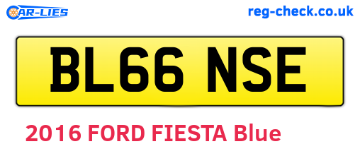 BL66NSE are the vehicle registration plates.