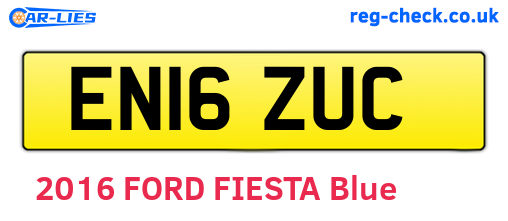EN16ZUC are the vehicle registration plates.
