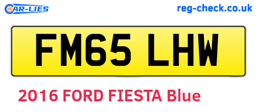 FM65LHW are the vehicle registration plates.