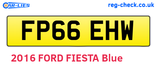 FP66EHW are the vehicle registration plates.