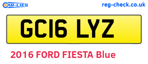 GC16LYZ are the vehicle registration plates.