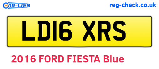LD16XRS are the vehicle registration plates.