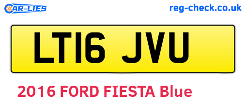 LT16JVU are the vehicle registration plates.