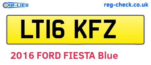 LT16KFZ are the vehicle registration plates.