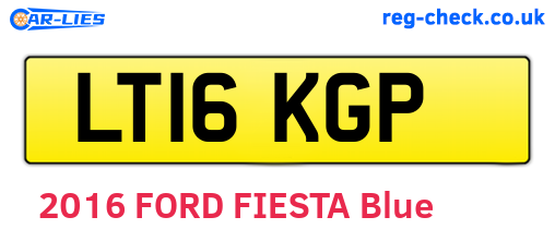 LT16KGP are the vehicle registration plates.